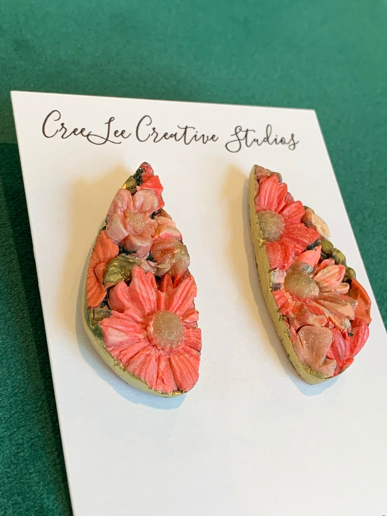 Flower - Vintage Peach Earring Collection