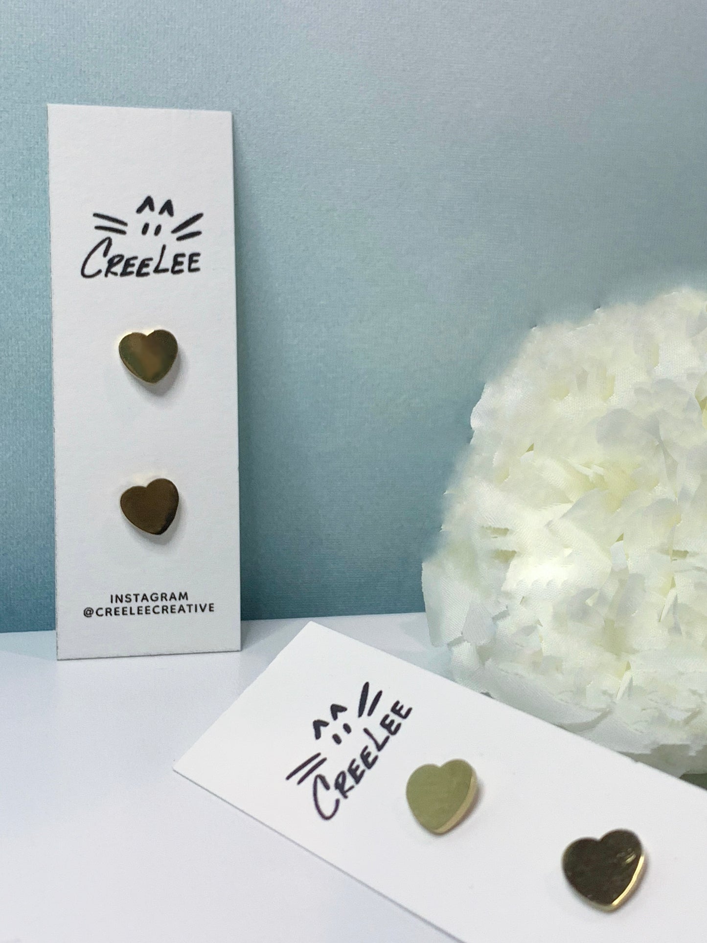 Love - Petite Heart Stud Earrings