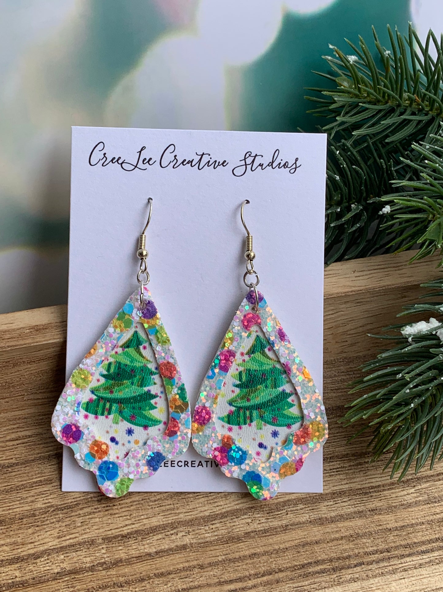 Winter - Celebration Christmas Trees - Faux Leather