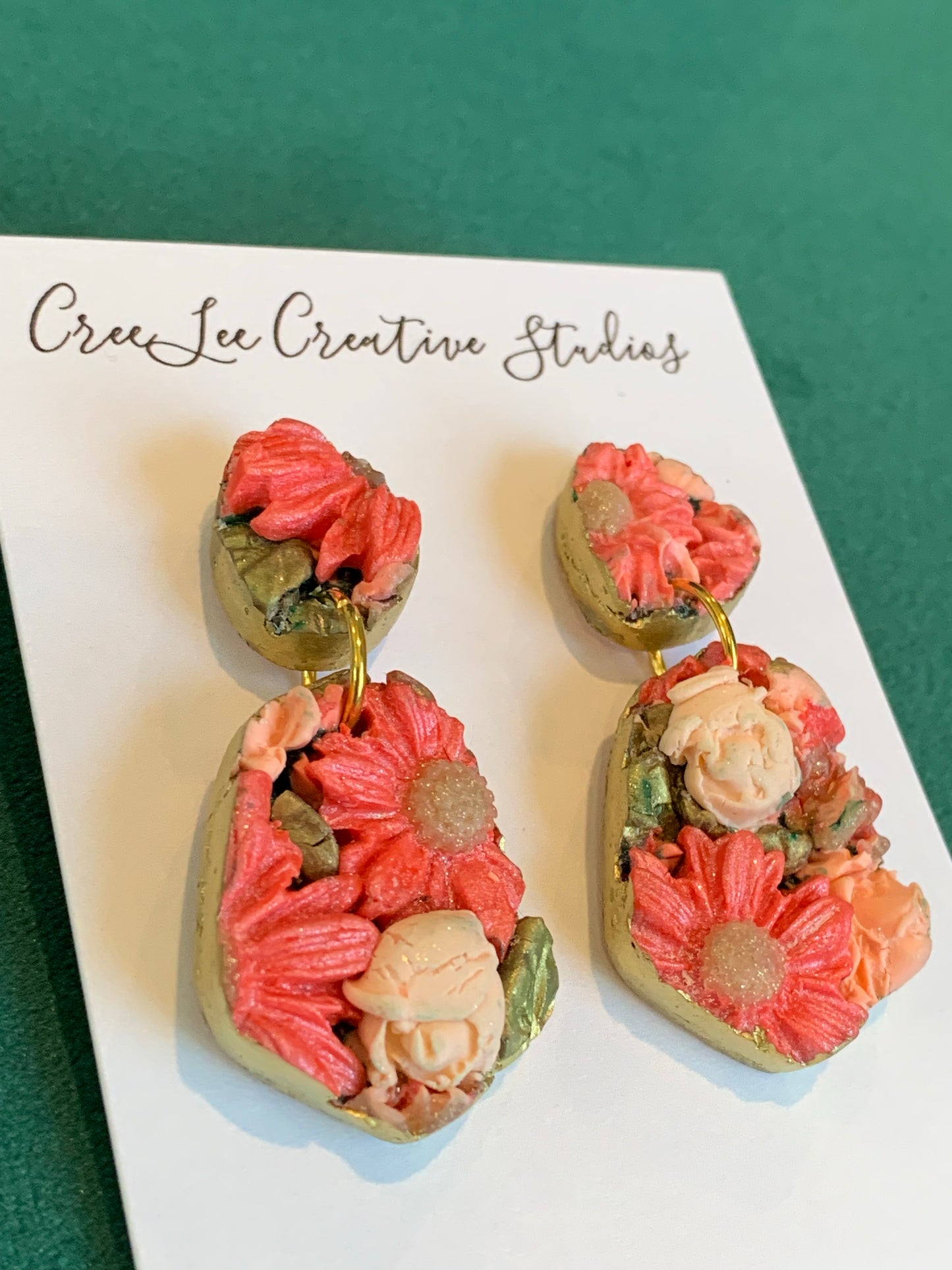 Flower - Vintage Peach Earring Collection