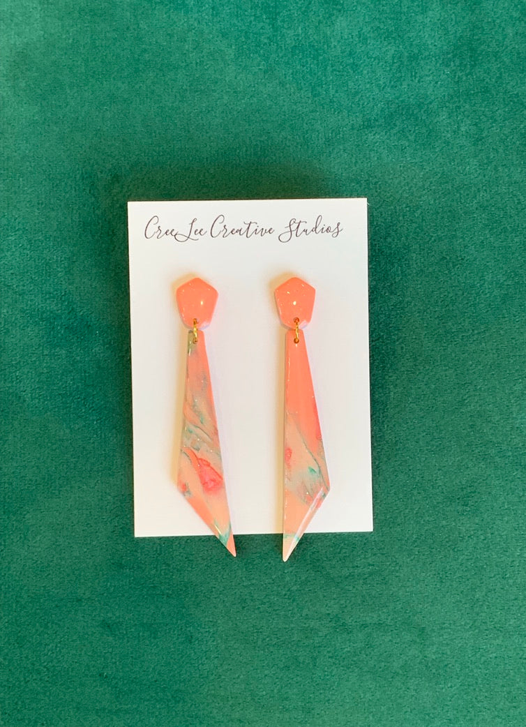 Flower - Vintage Peach Earring Collection