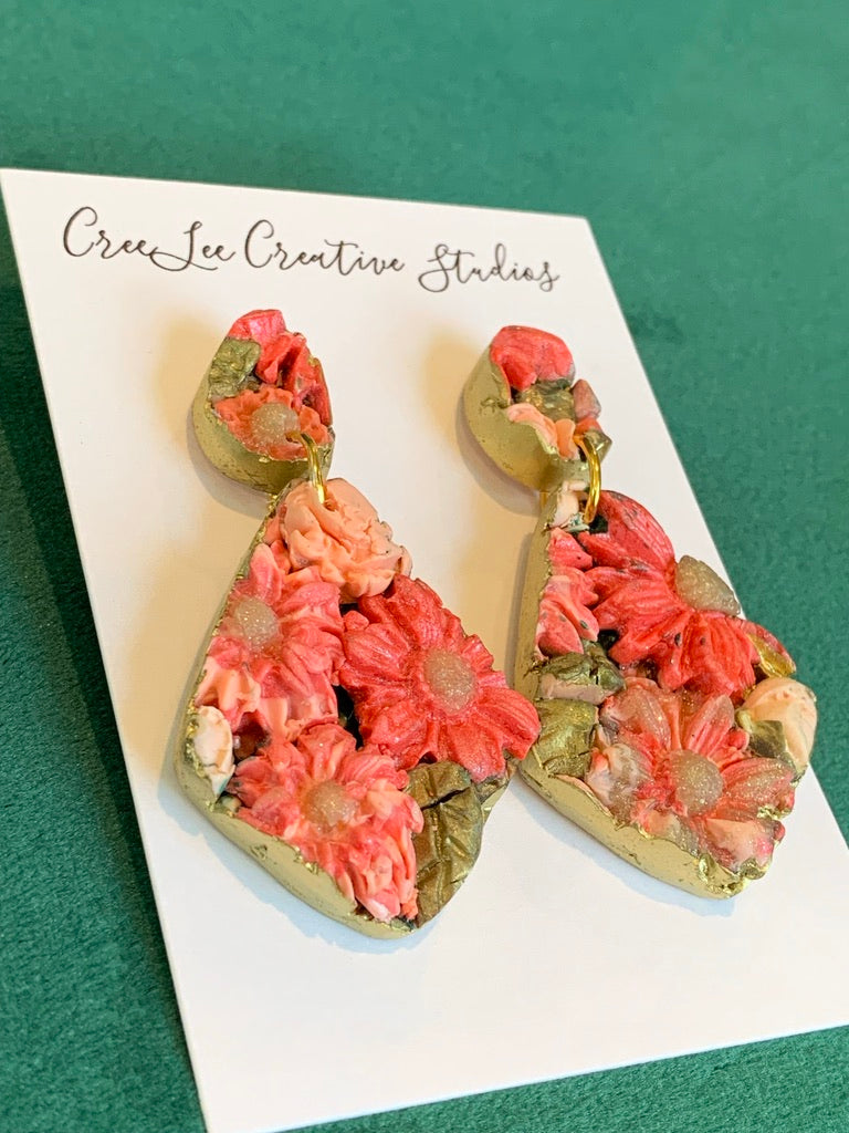Flower - Vintage Peach Earring Collection