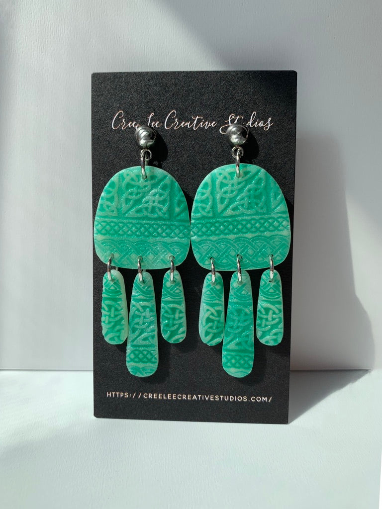 Celtic Pattern Chimes Earrings