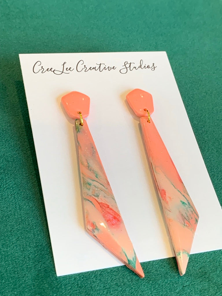 Flower - Vintage Peach Earring Collection
