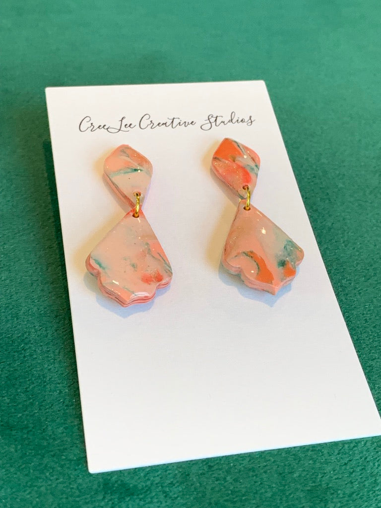 Flower - Vintage Peach Earring Collection