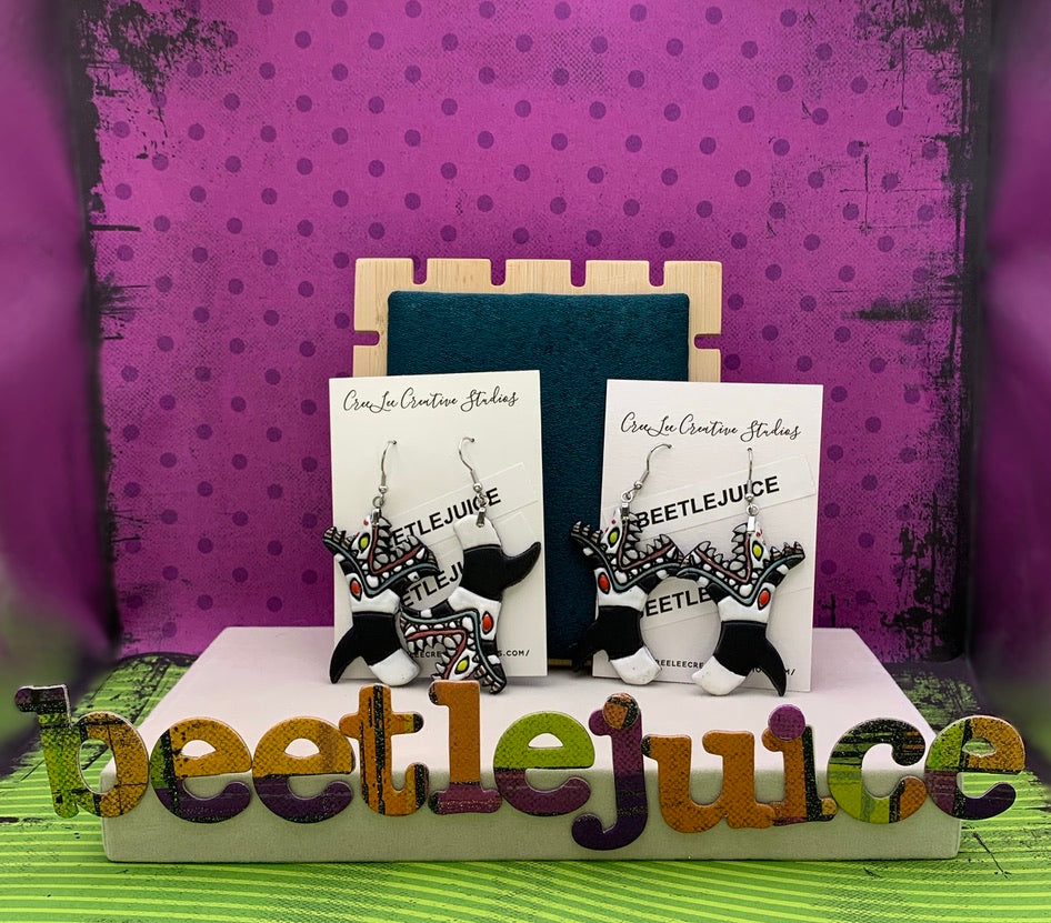 Beetlejuice Sandworm Earrings