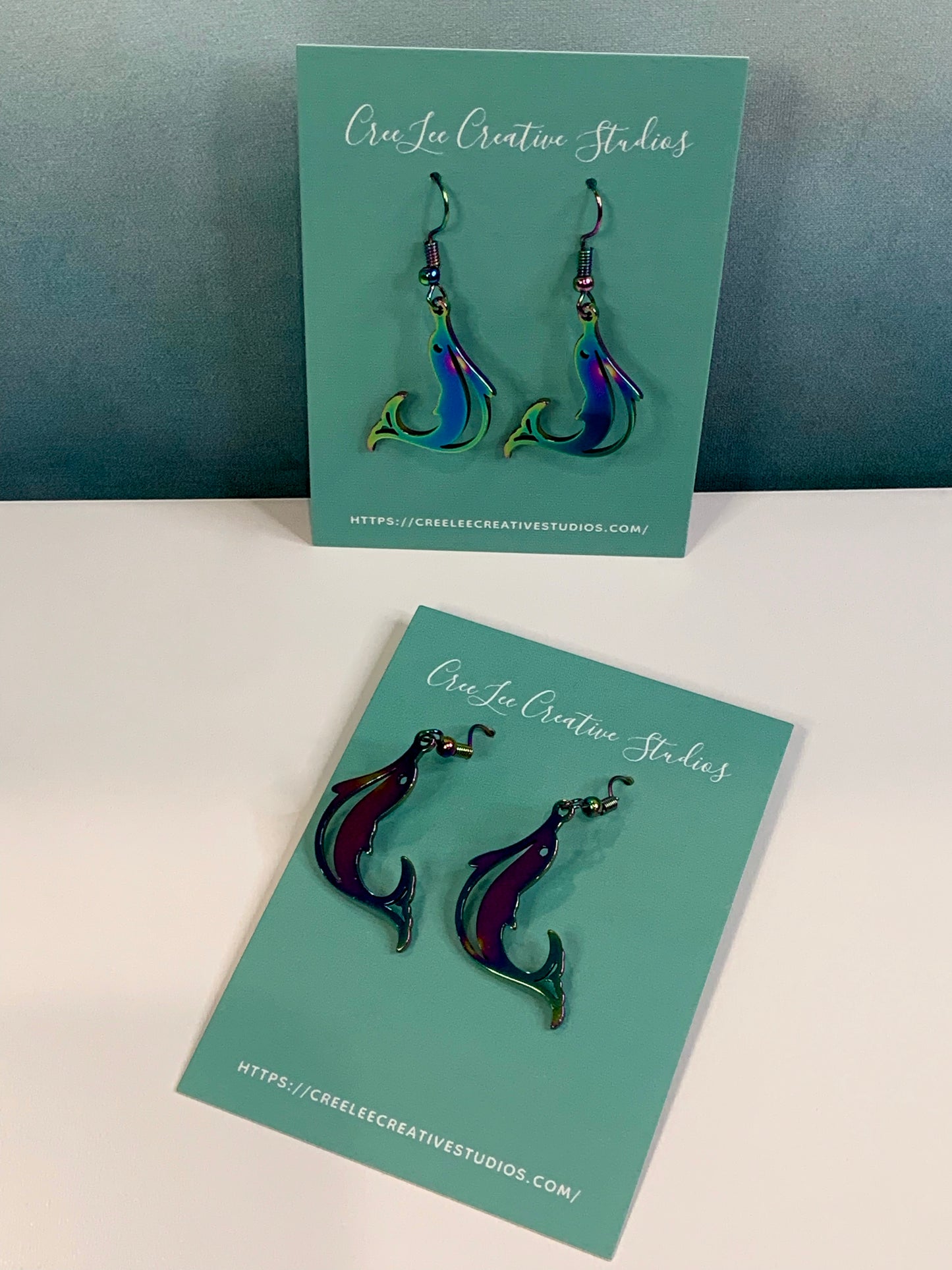 "New" Beachy Vibes - Stainless Steel Dolphin Earrings