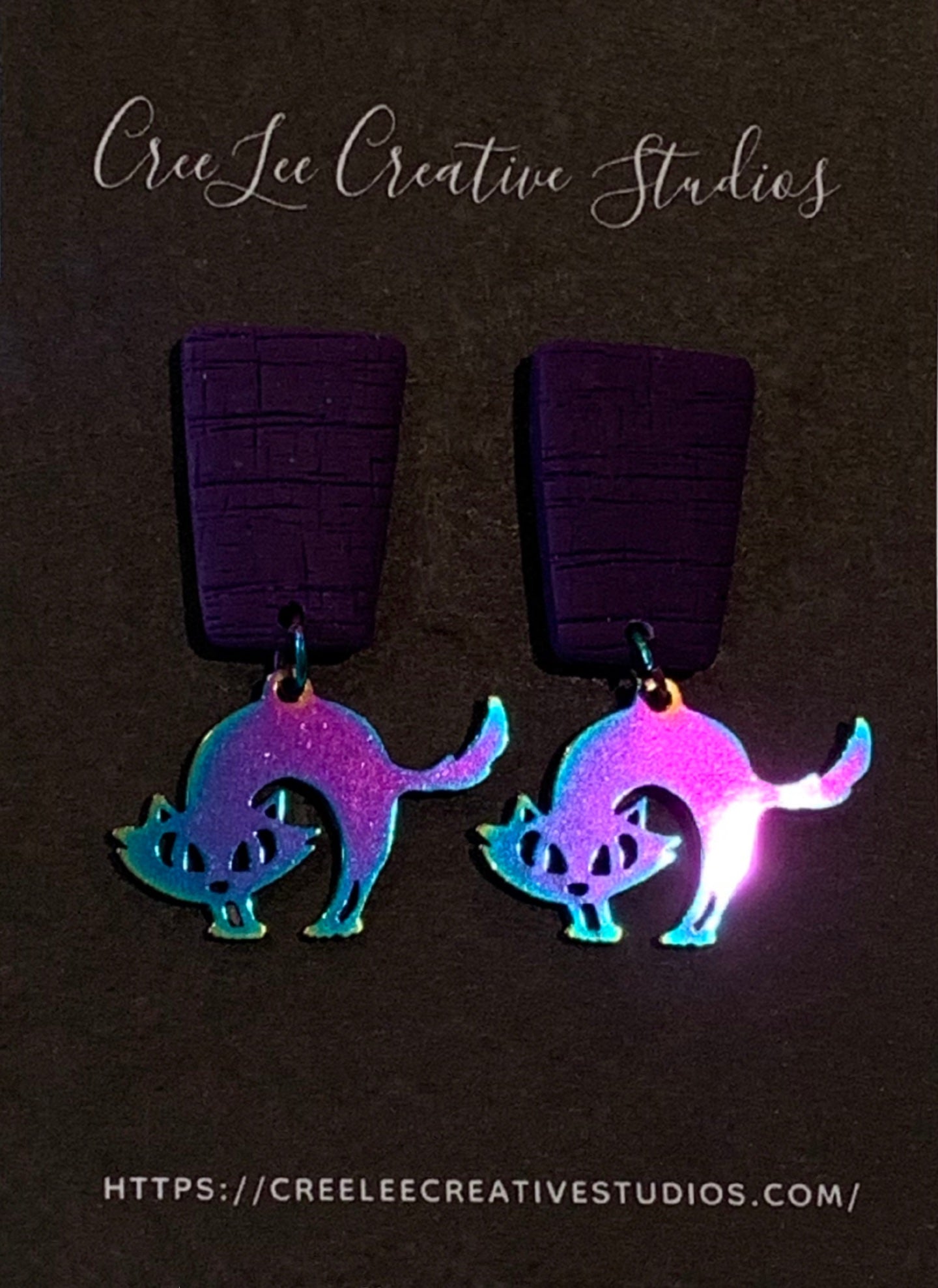 Spooky Cat - Emma Scaredy Cat Earrings - RESTOCKED