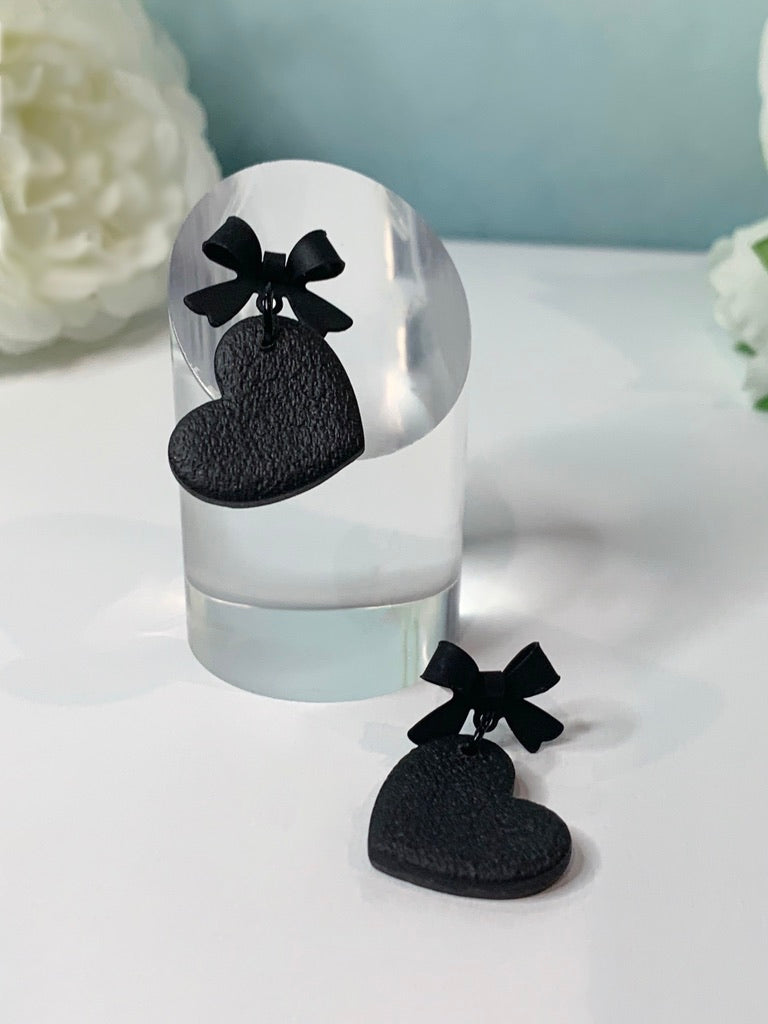 Love Black Heart Dangle with or without the F* You Option