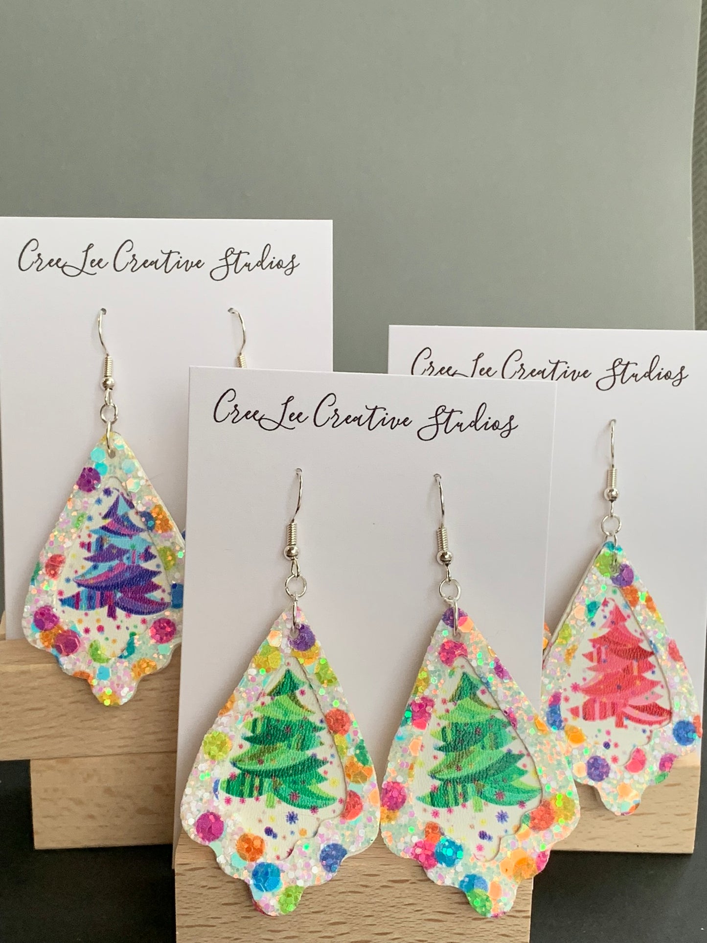 Winter - Celebration Christmas Trees - Faux Leather
