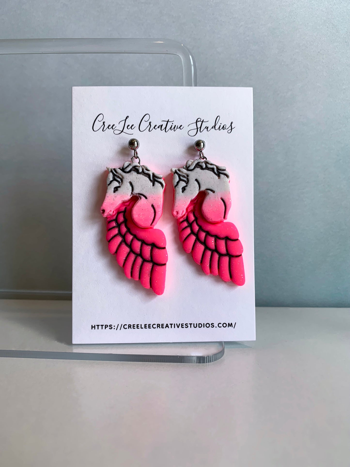 Pegasus Earring in Pink