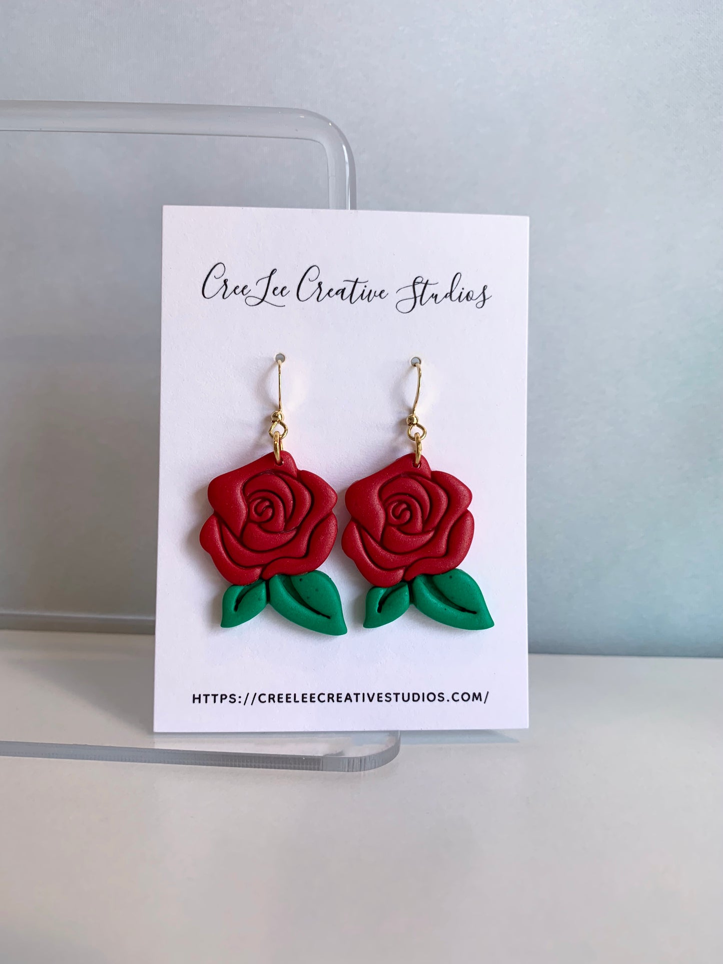 Flowers - Classic Rose Earrings