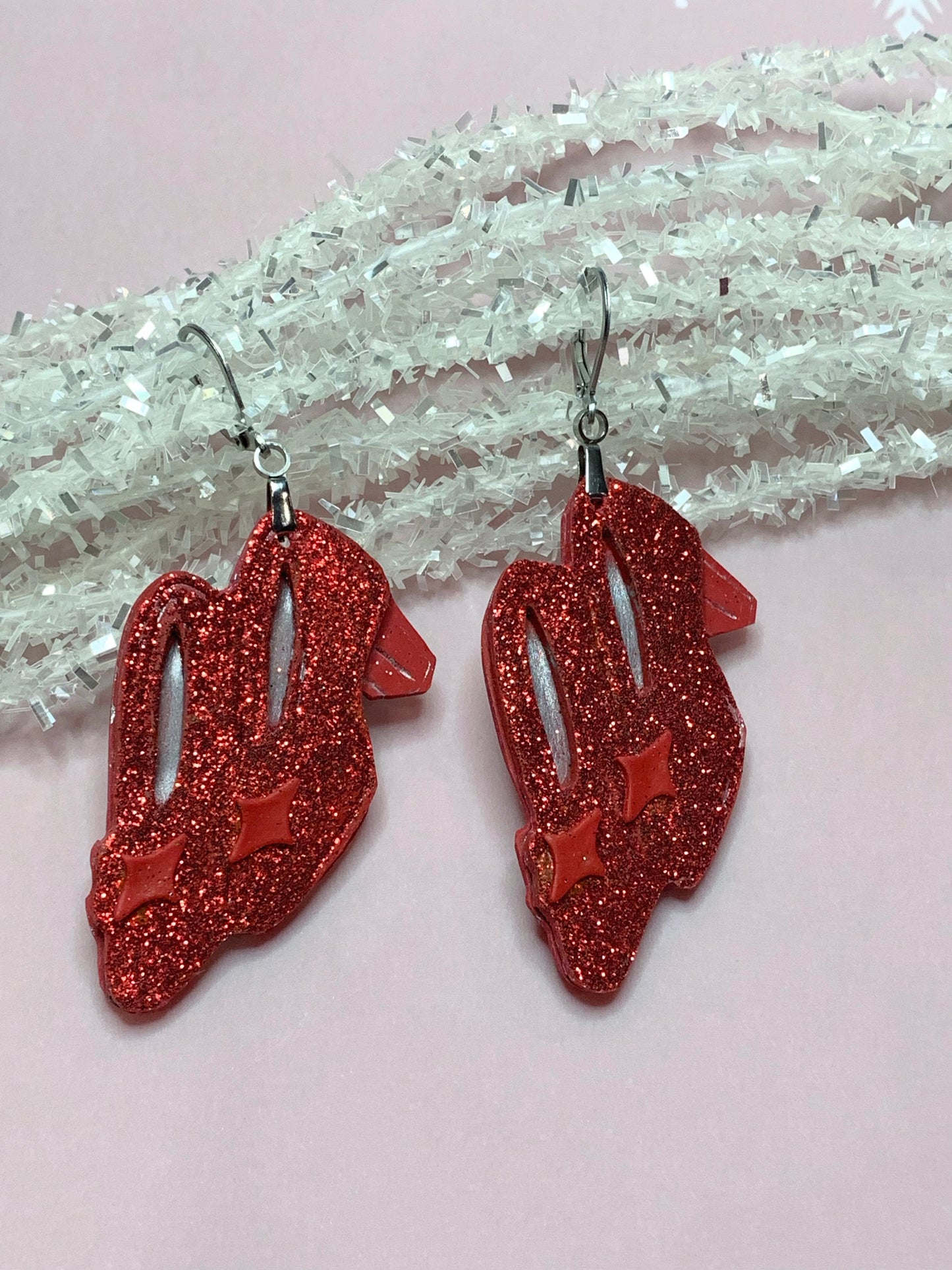 ruby red slipper earrings from wizard of oz