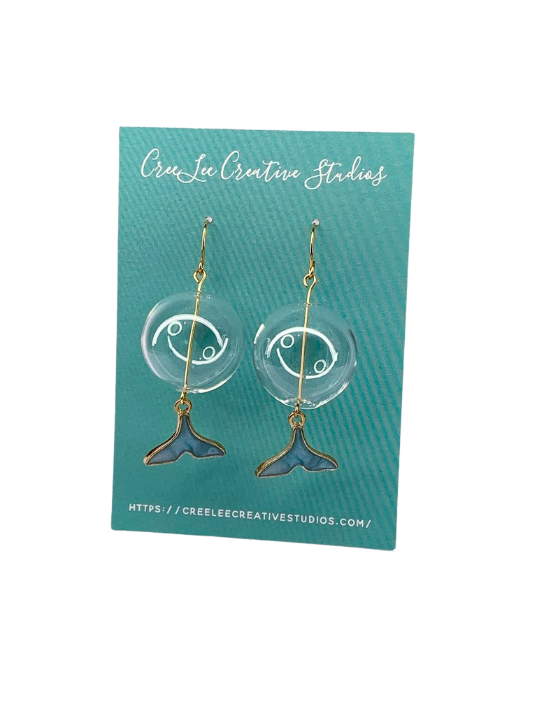 "New" Beachy Vibes - Mermaid / Whale Tail Dangle