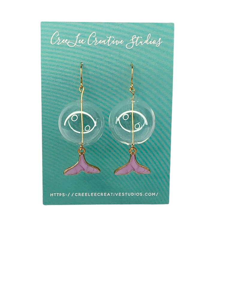 "New" Beachy Vibes - Mermaid / Whale Tail Dangle