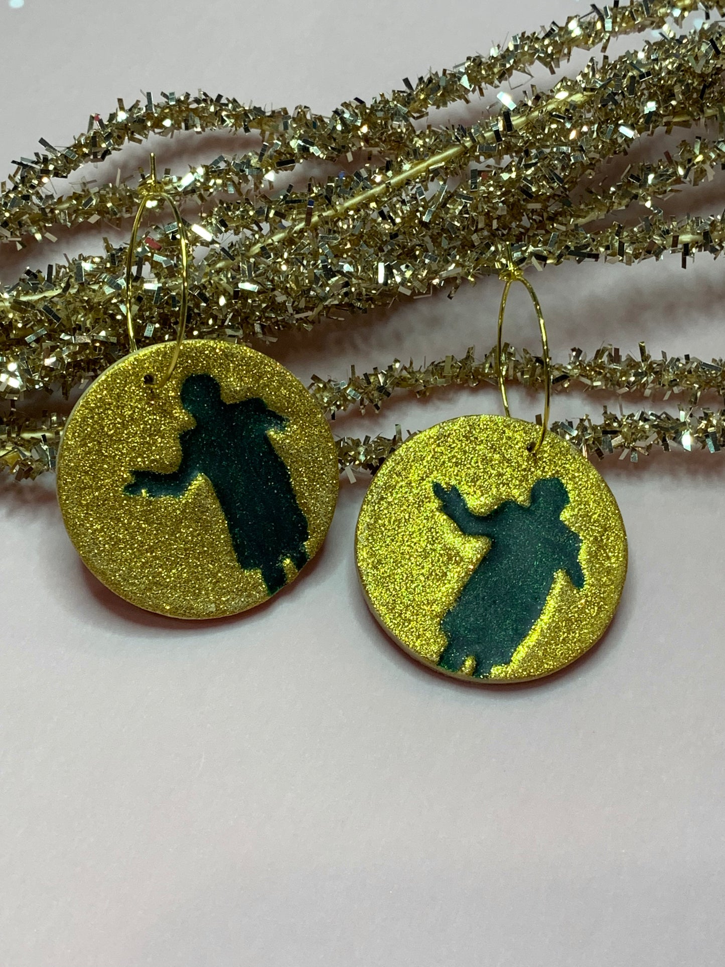 wizard of oz earrings wicked earrings wizard silhouette earrings