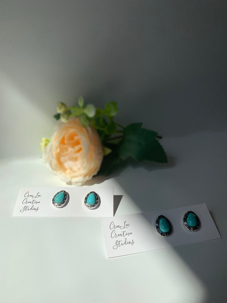 BOHO Turquoise Studs