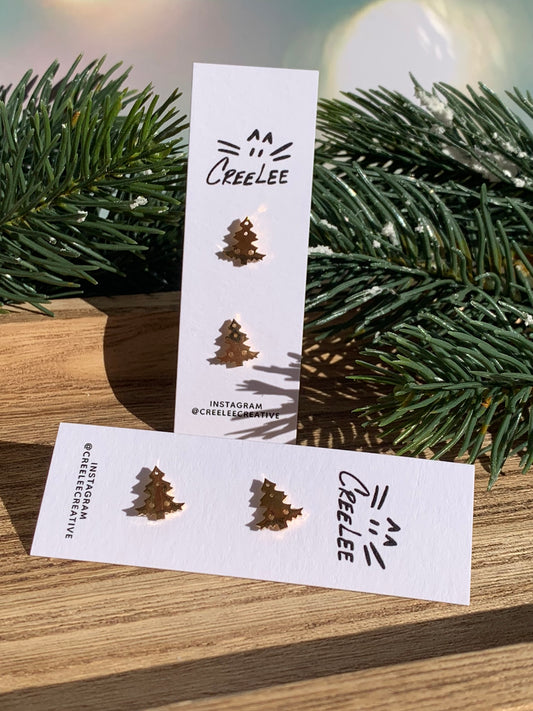 Winter Stainless Steel Stud Earrings