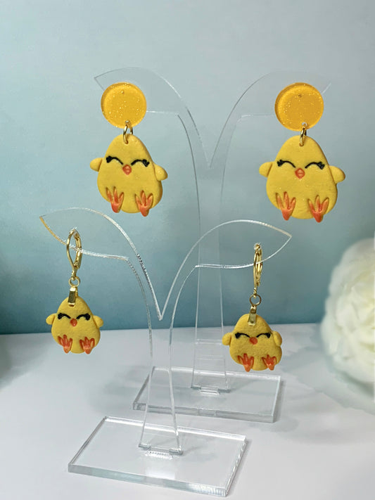 "New" Yellow Chick Earrings