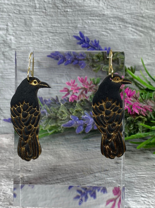 NEW * The Raven Familiar Earrings