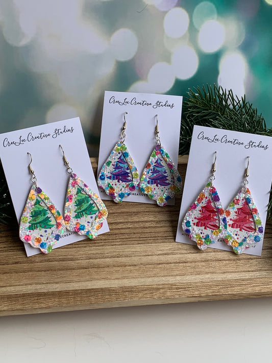 Winter - Celebration Christmas Trees - Faux Leather