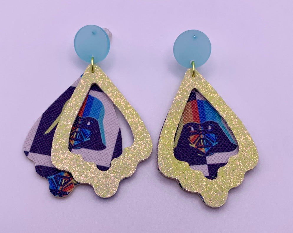 Rainbow Vader Earrings