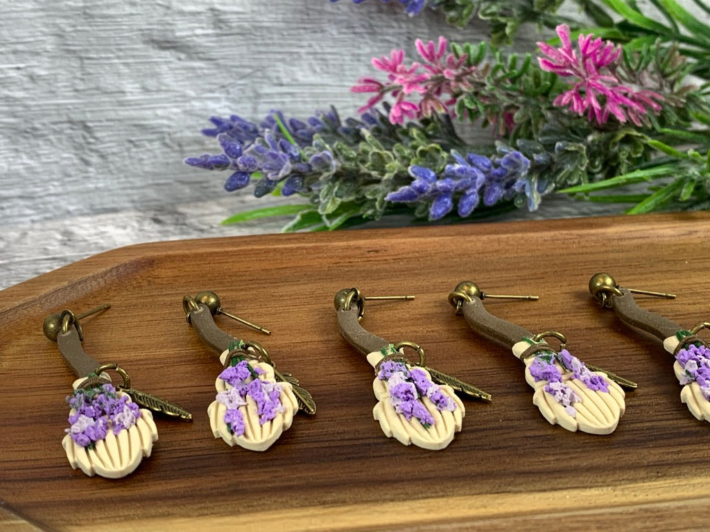 NEW * Lavender Broom for Luck Earrings | Inspired by Practical Magic