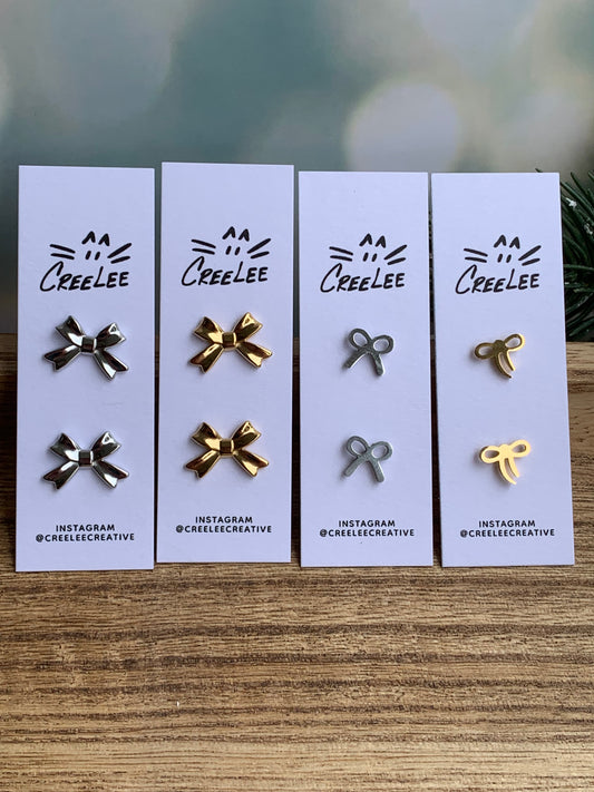 Bow Earrings - Studs