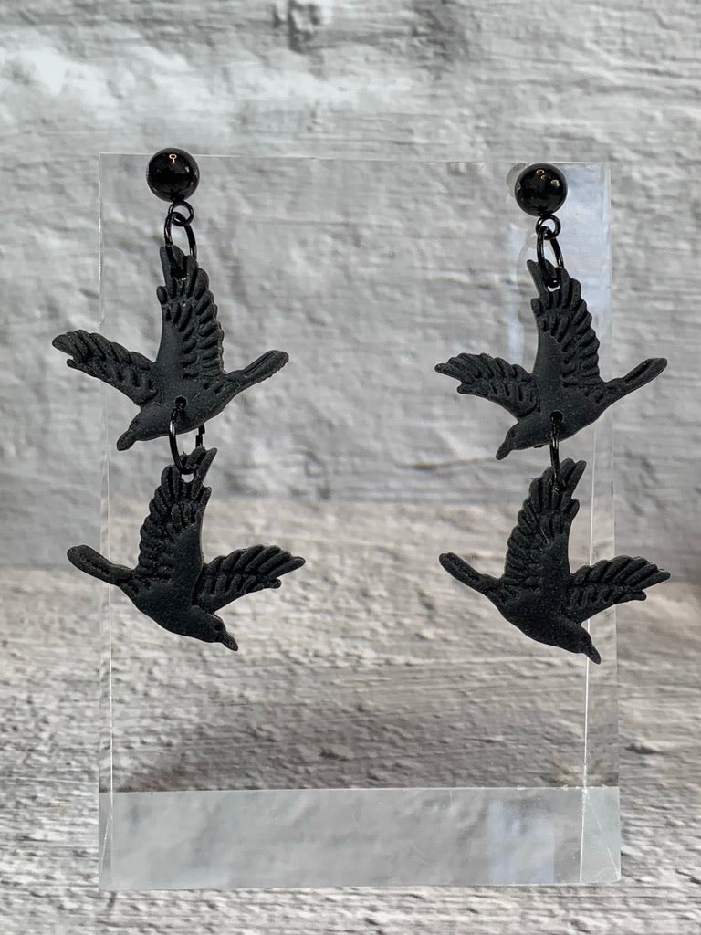 NEW * Ravens Take Flight Earrings