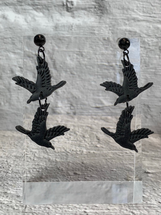 NEW * Ravens Take Flight Earrings