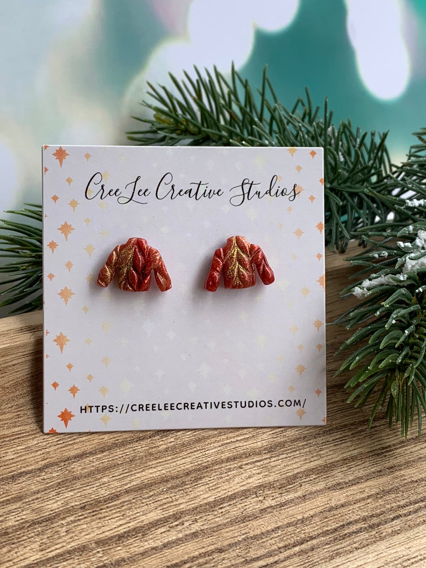 Winter - Knit Sweater Stud Earrings