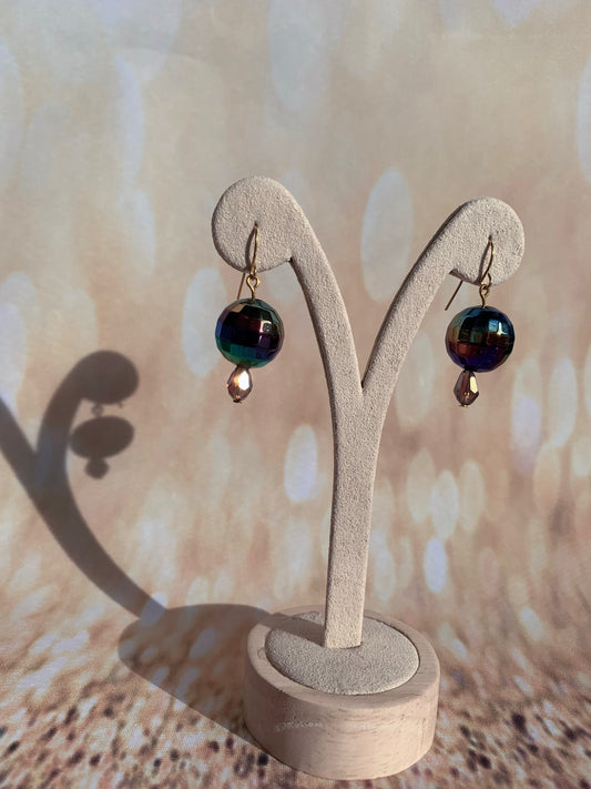 Disco Dangles - Black Earrings