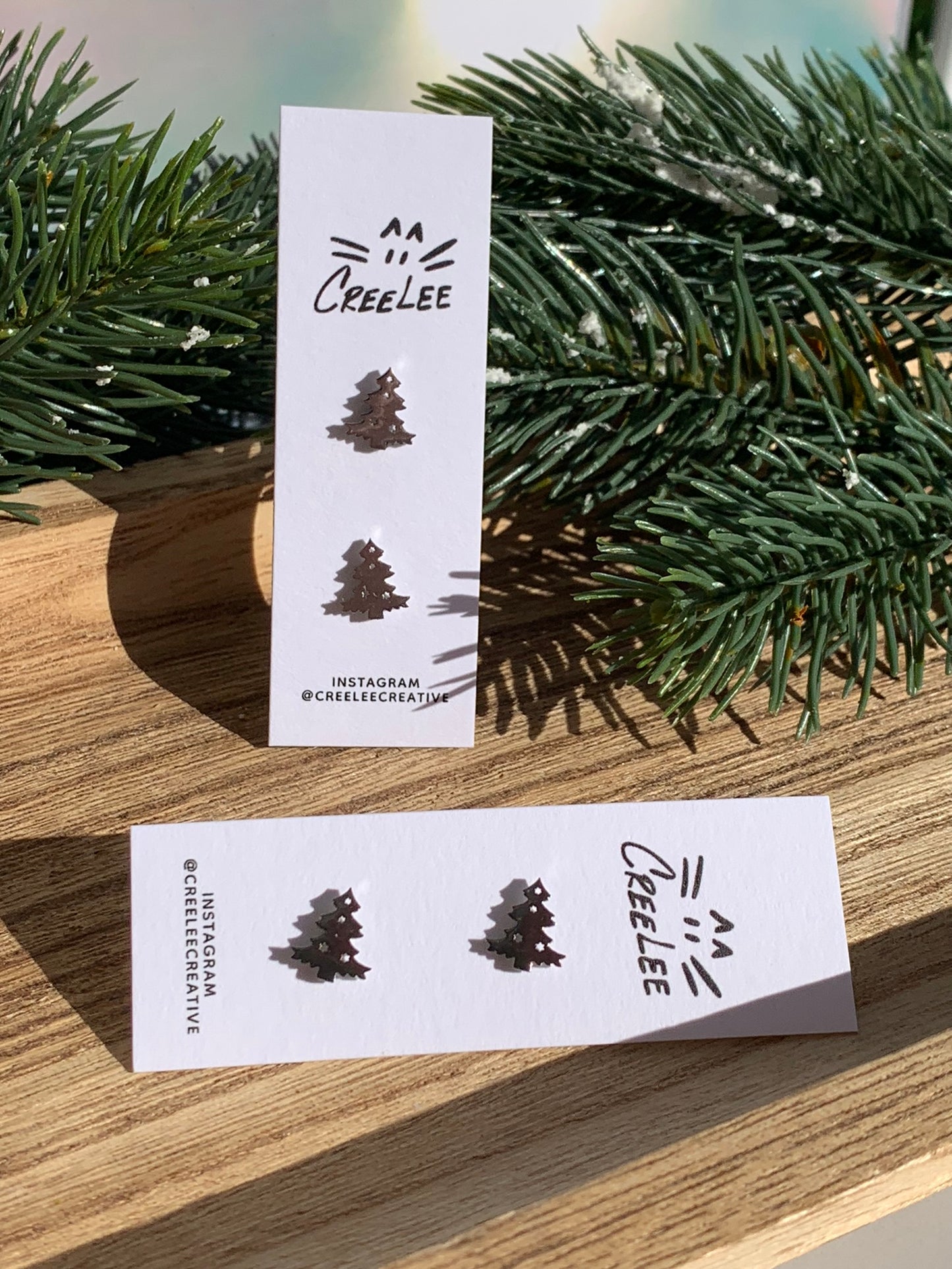 Winter Stainless Steel Stud Earrings