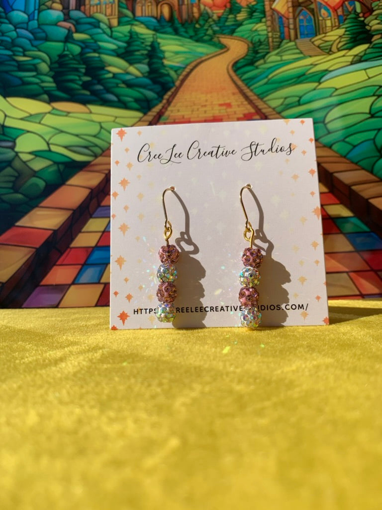 Wicked - Glitter Ball Earrings