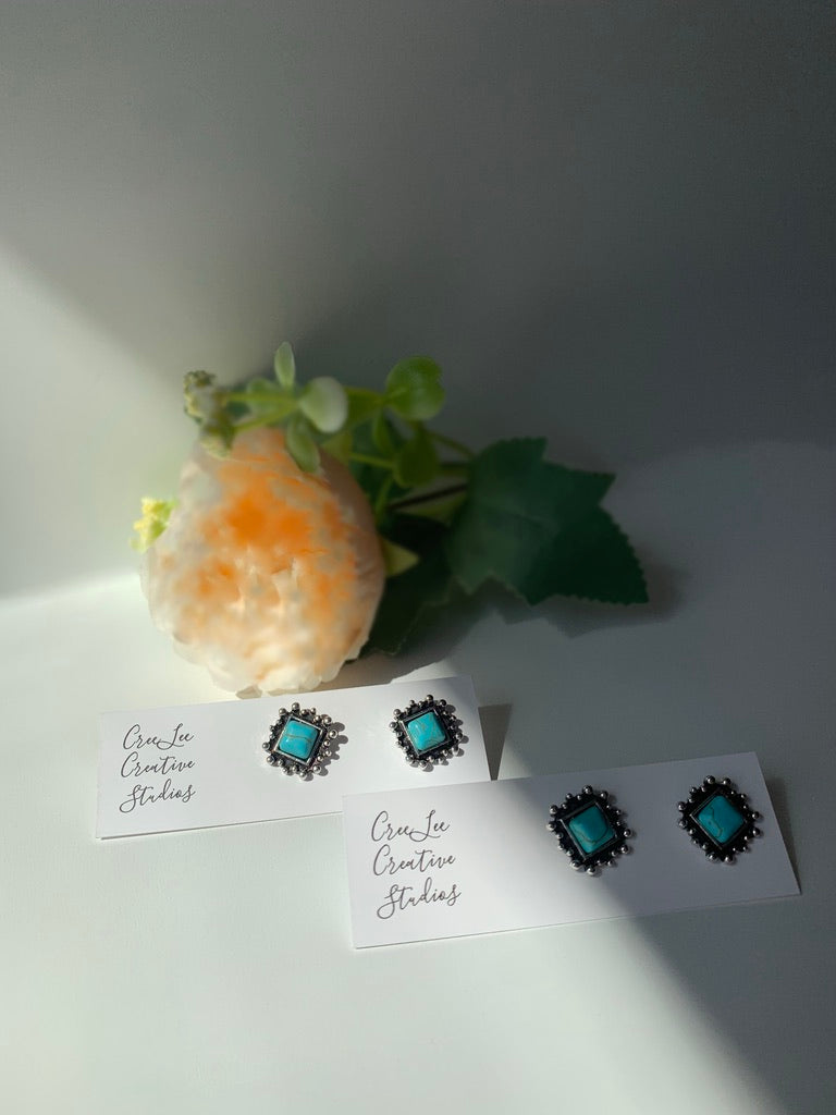 BOHO Turquoise Studs