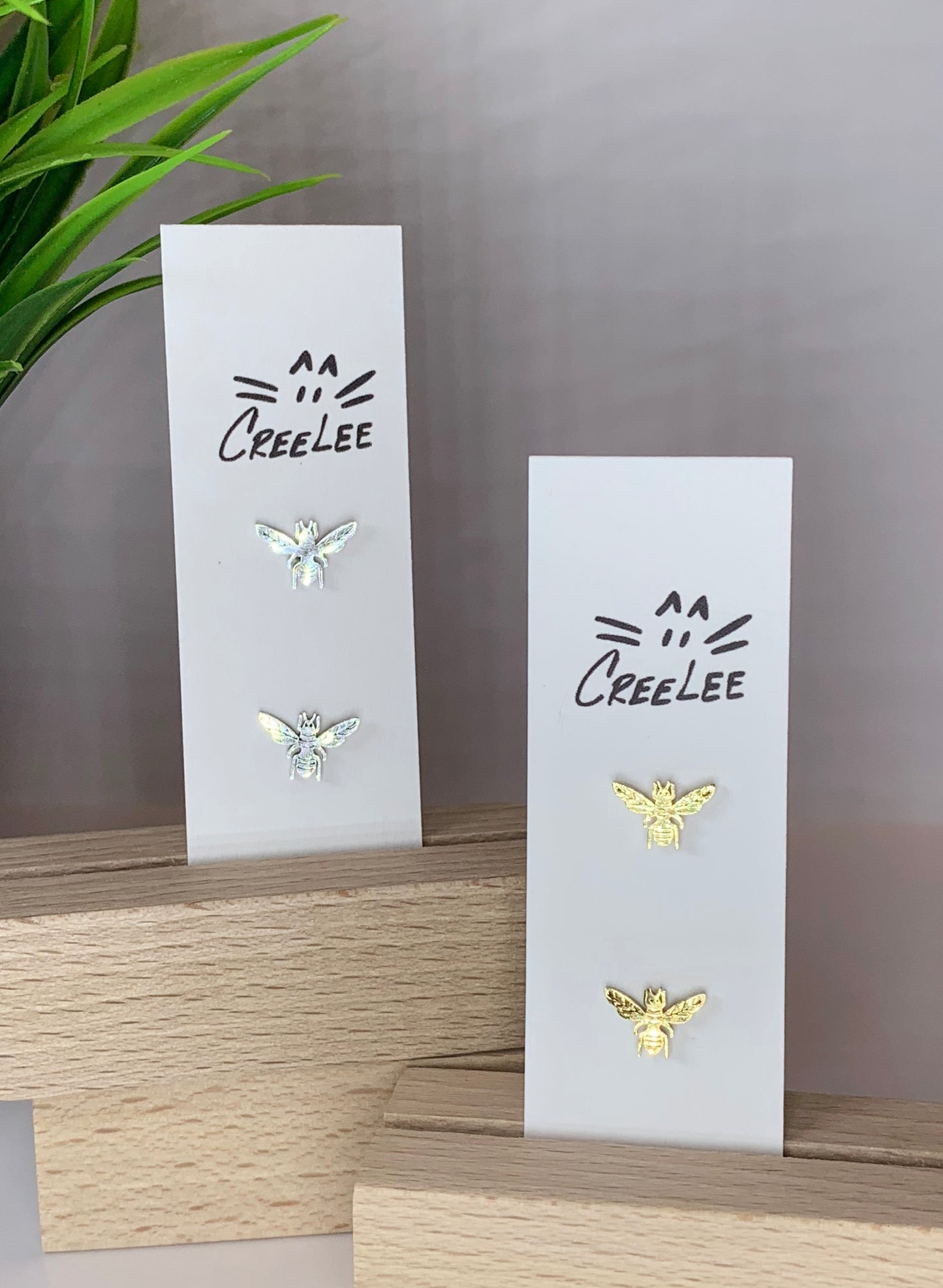 New - Bee Realness Stud Earrings – Stainless Steel Honey Bee Studs