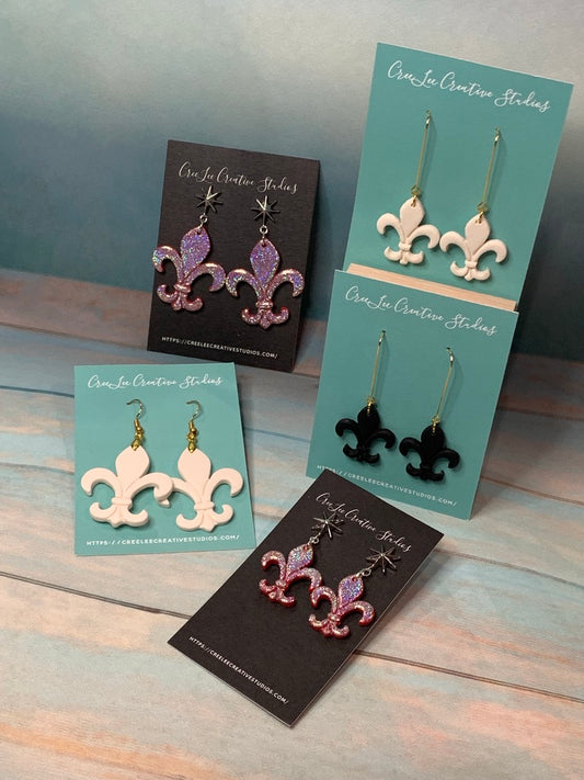 Fancy Everyday - Classic Fleur de Lis Earrings