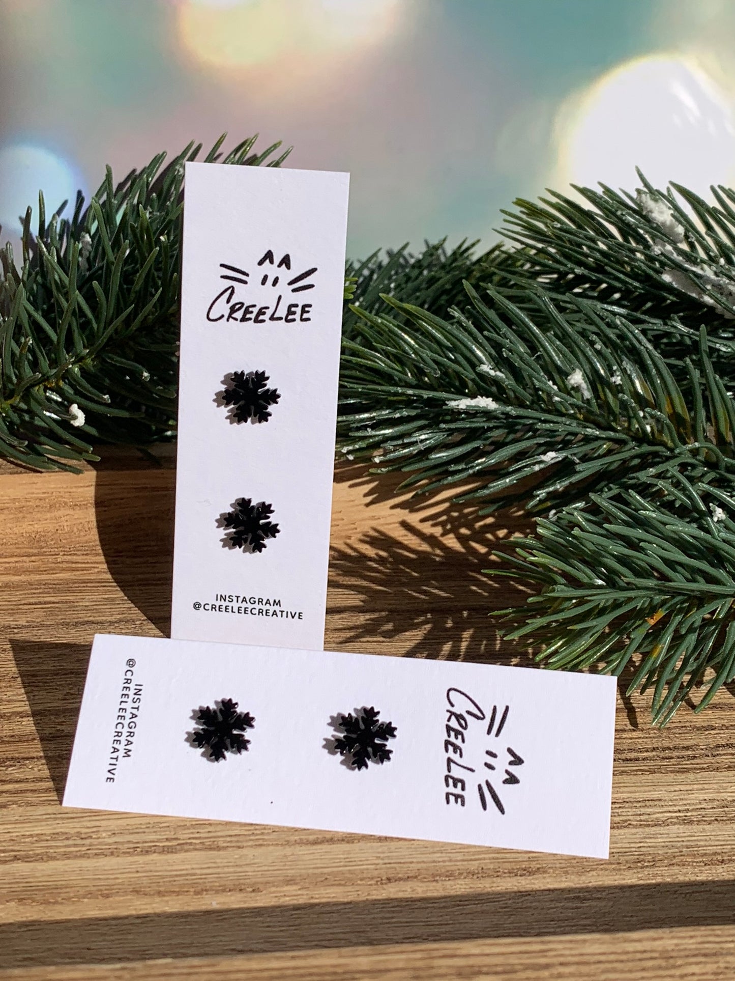 Winter Stainless Steel Stud Earrings