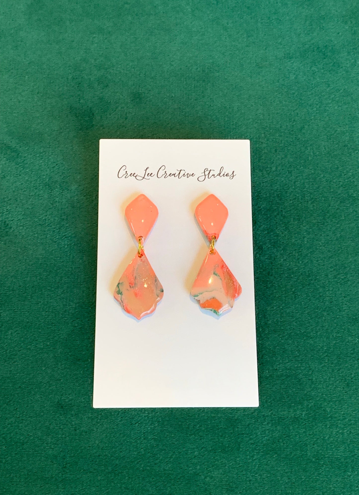 Flower Earrings - Vintage Peach Earring Collection