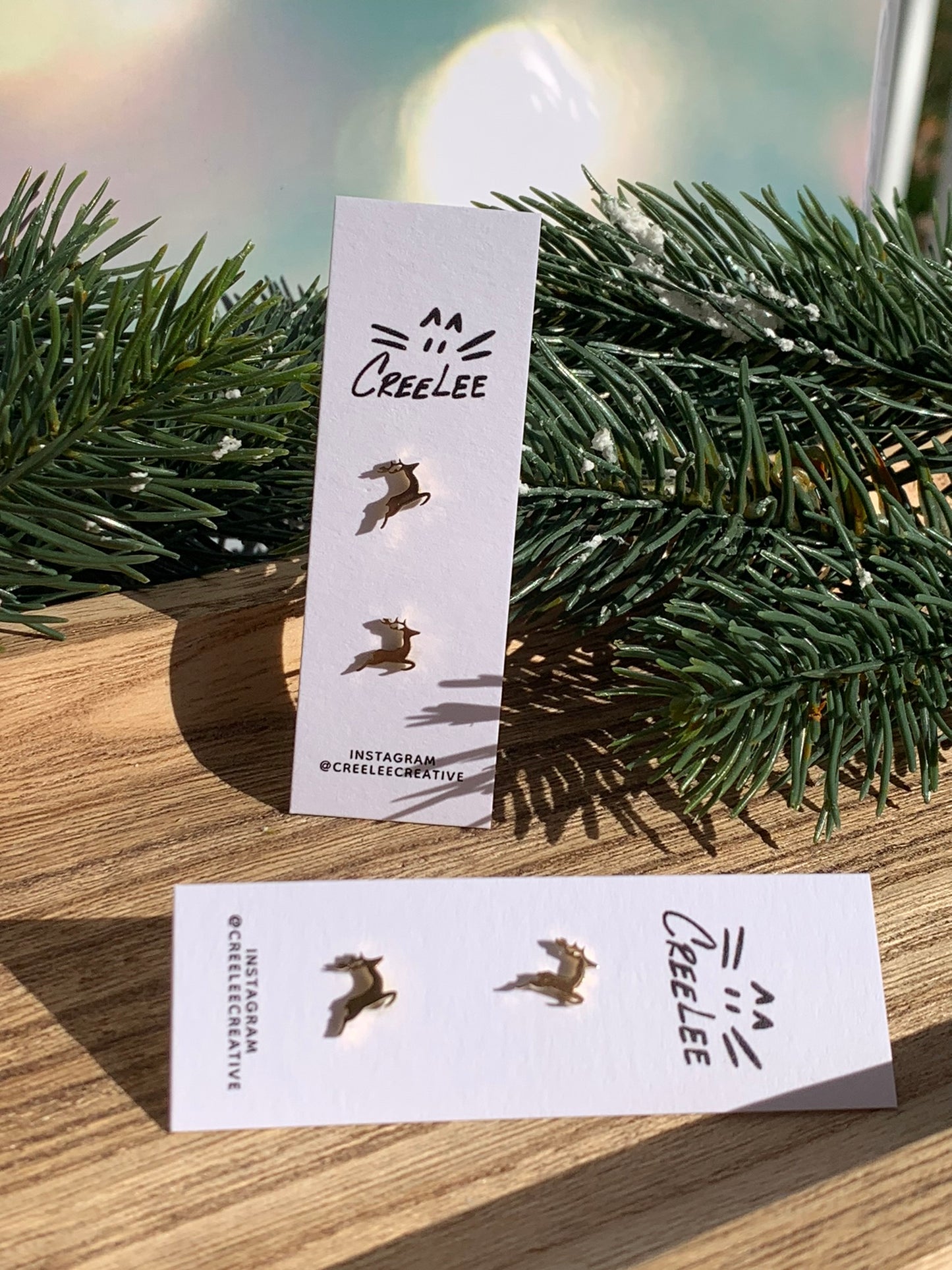 Winter Stainless Steel Stud Earrings