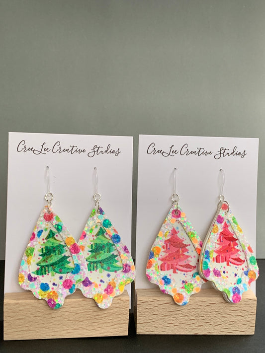Winter - Celebration Christmas Trees - Faux Leather