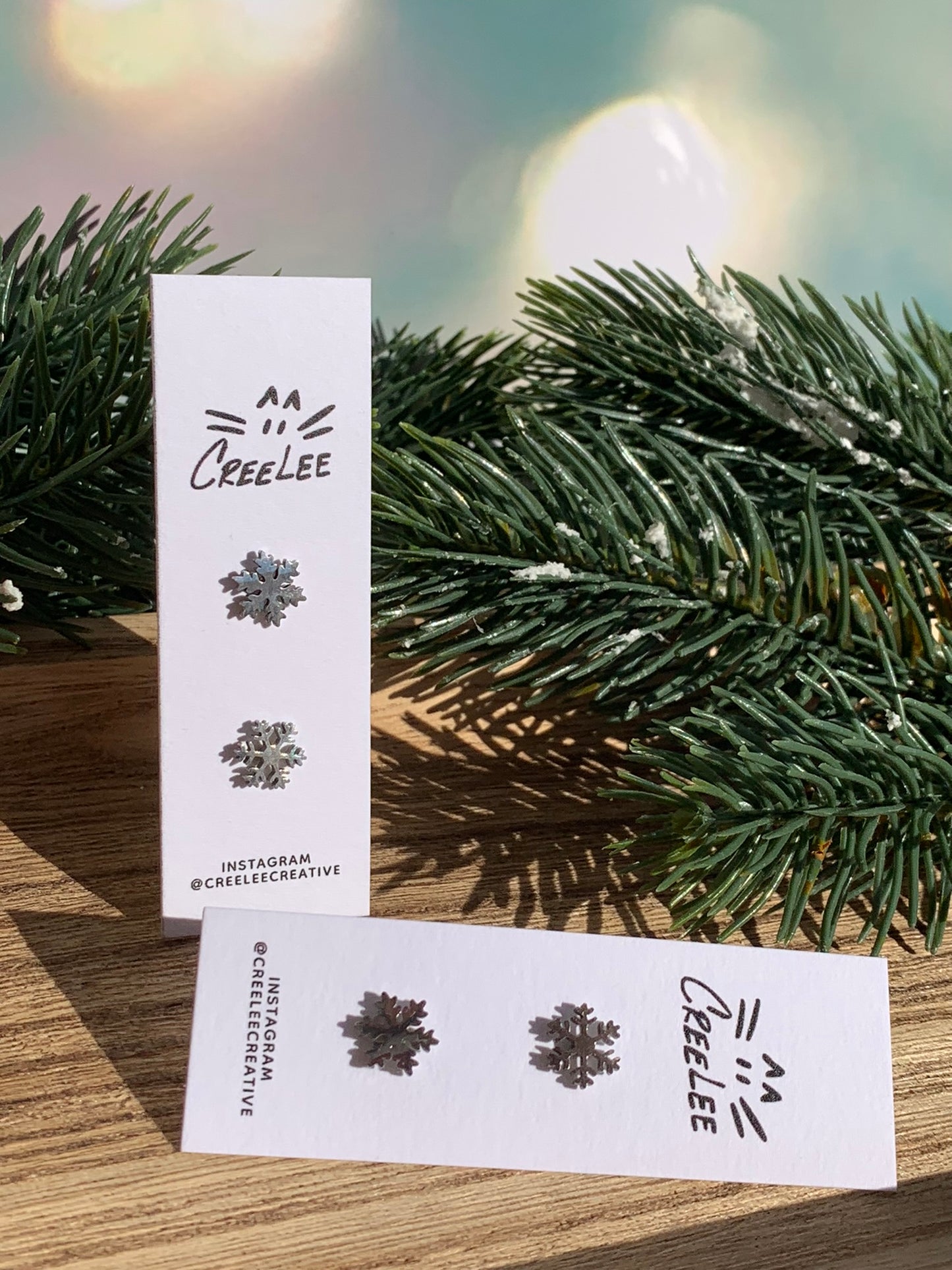 Winter Stainless Steel Stud Earrings