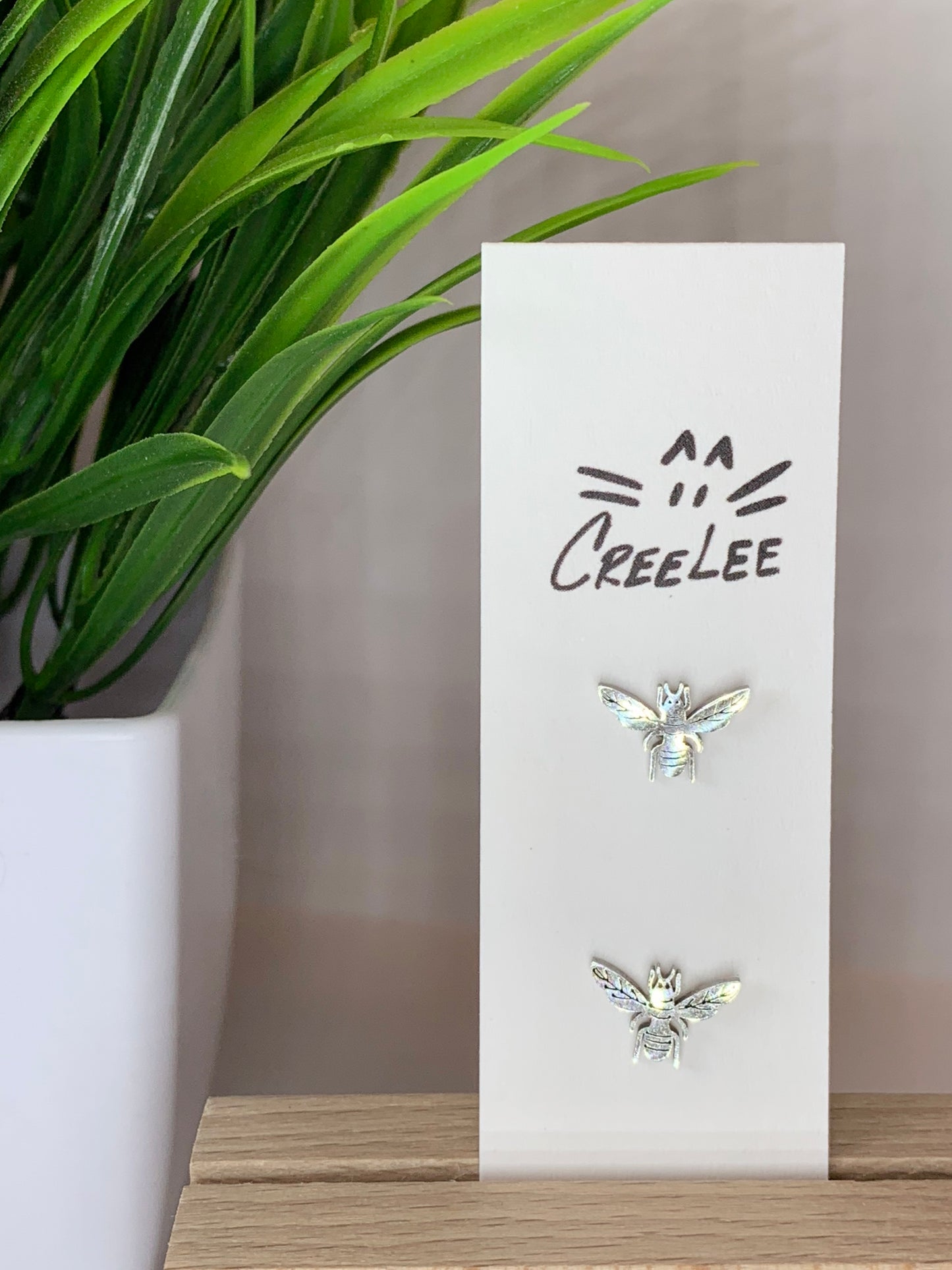 New - Bee Realness Stud Earrings – Stainless Steel Honey Bee Studs