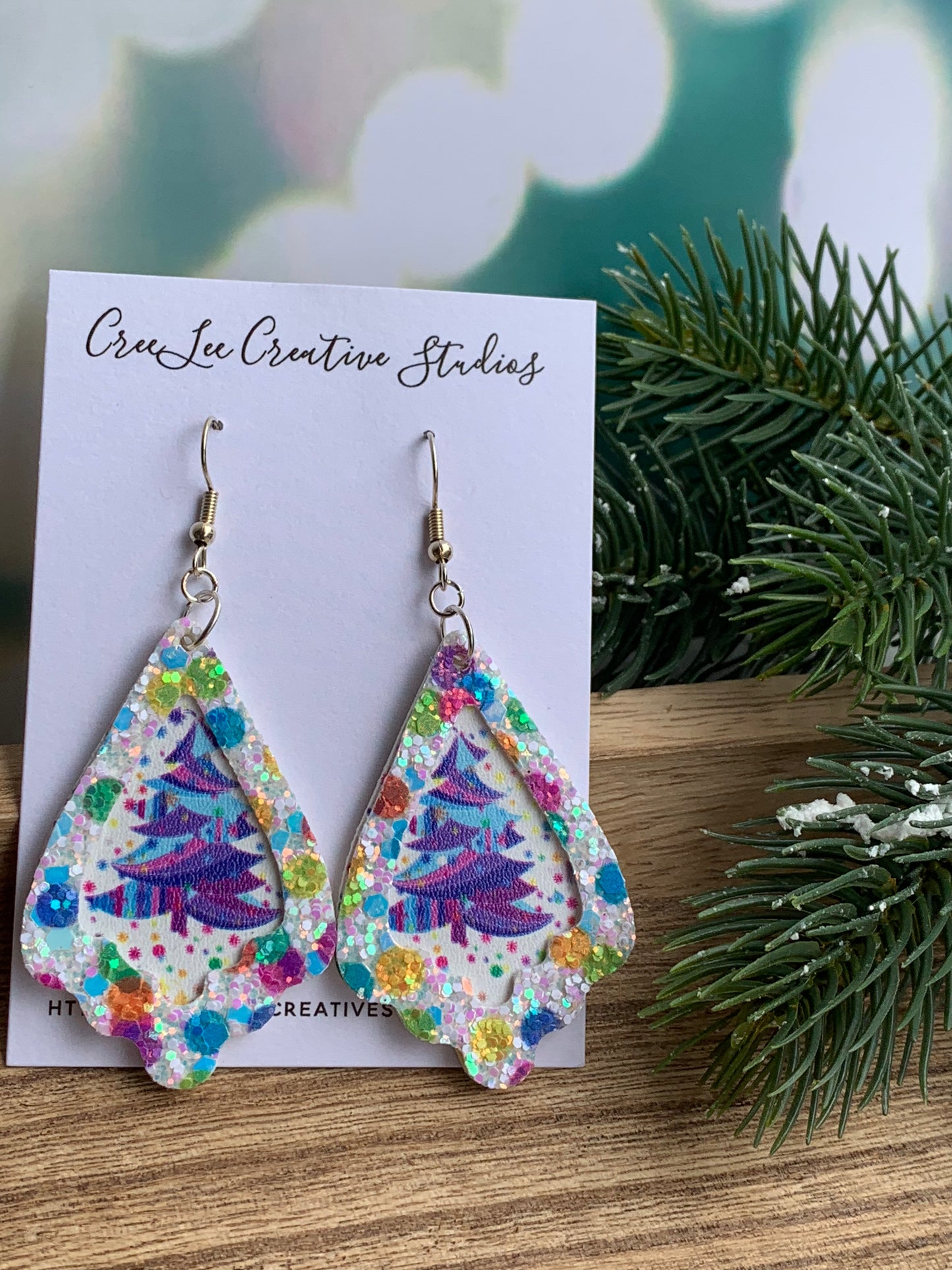 Winter - Celebration Christmas Trees - Faux Leather