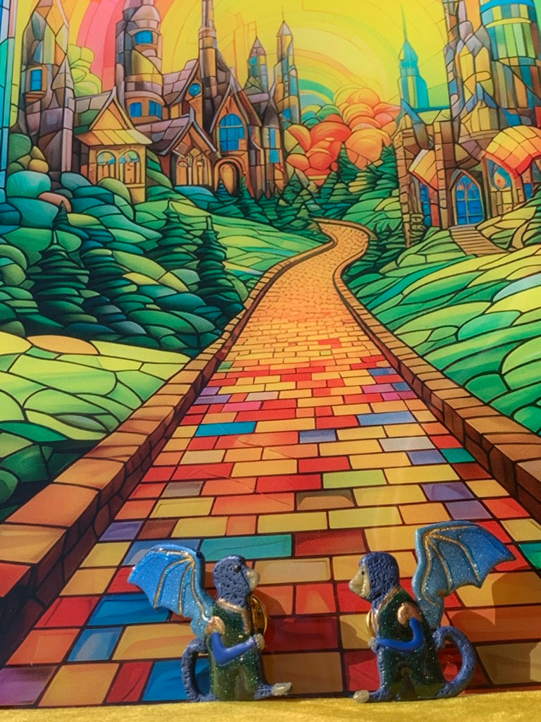 Wicked Flying Monkey Brooch Pin – Wicked-Inspired Handmade Jewelry