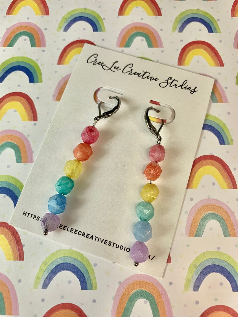 Rainbow Quartz Earrings