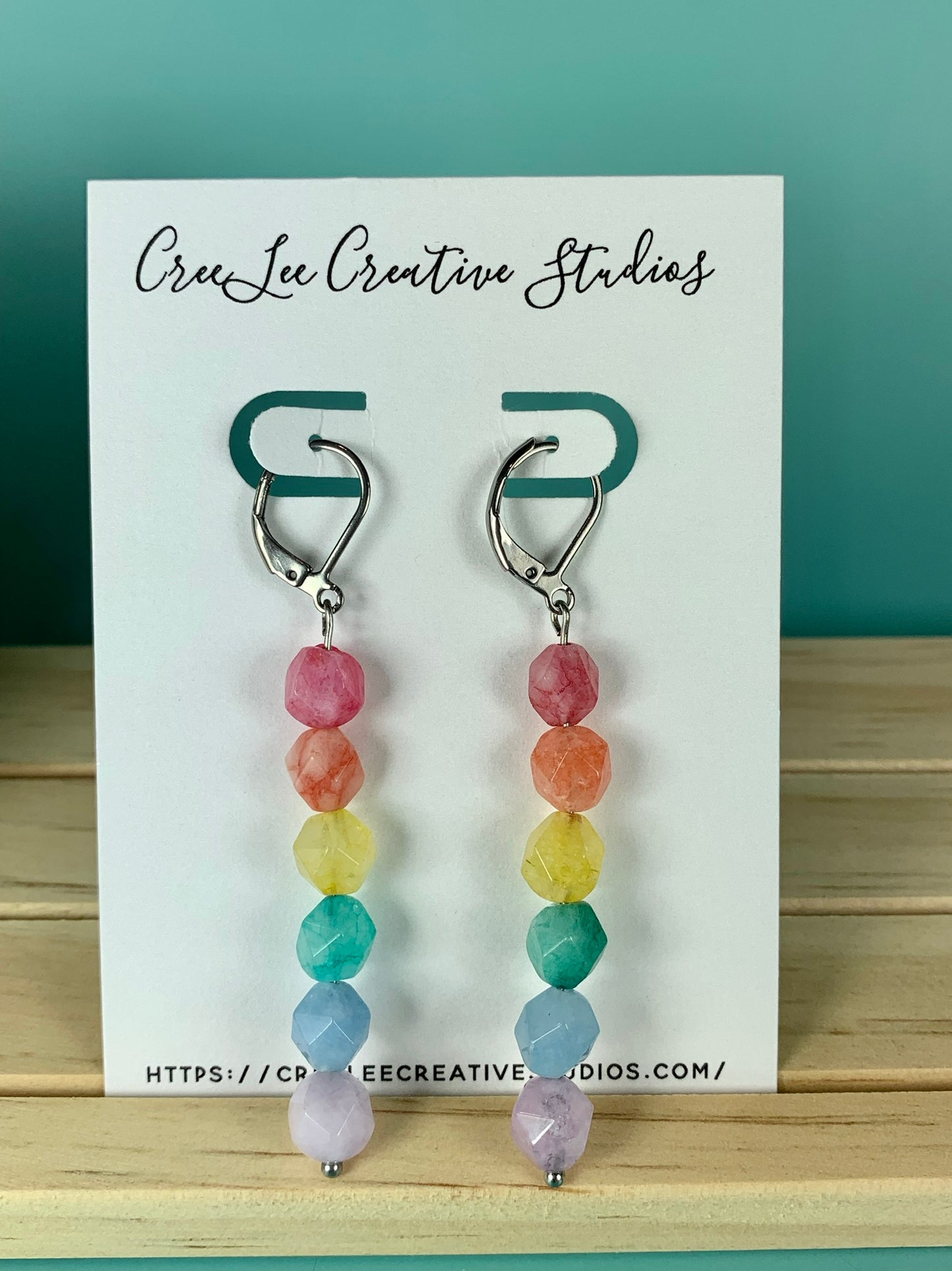 Rainbow Quartz Earrings