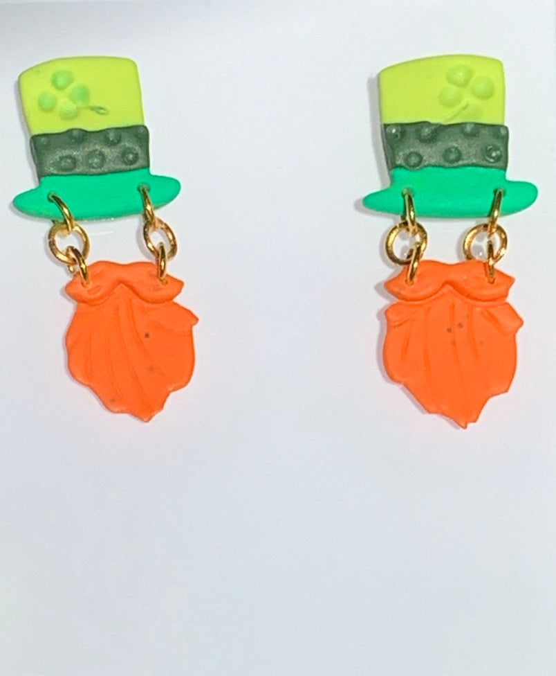 Celtic - Whimsical Leprechaun Earrings