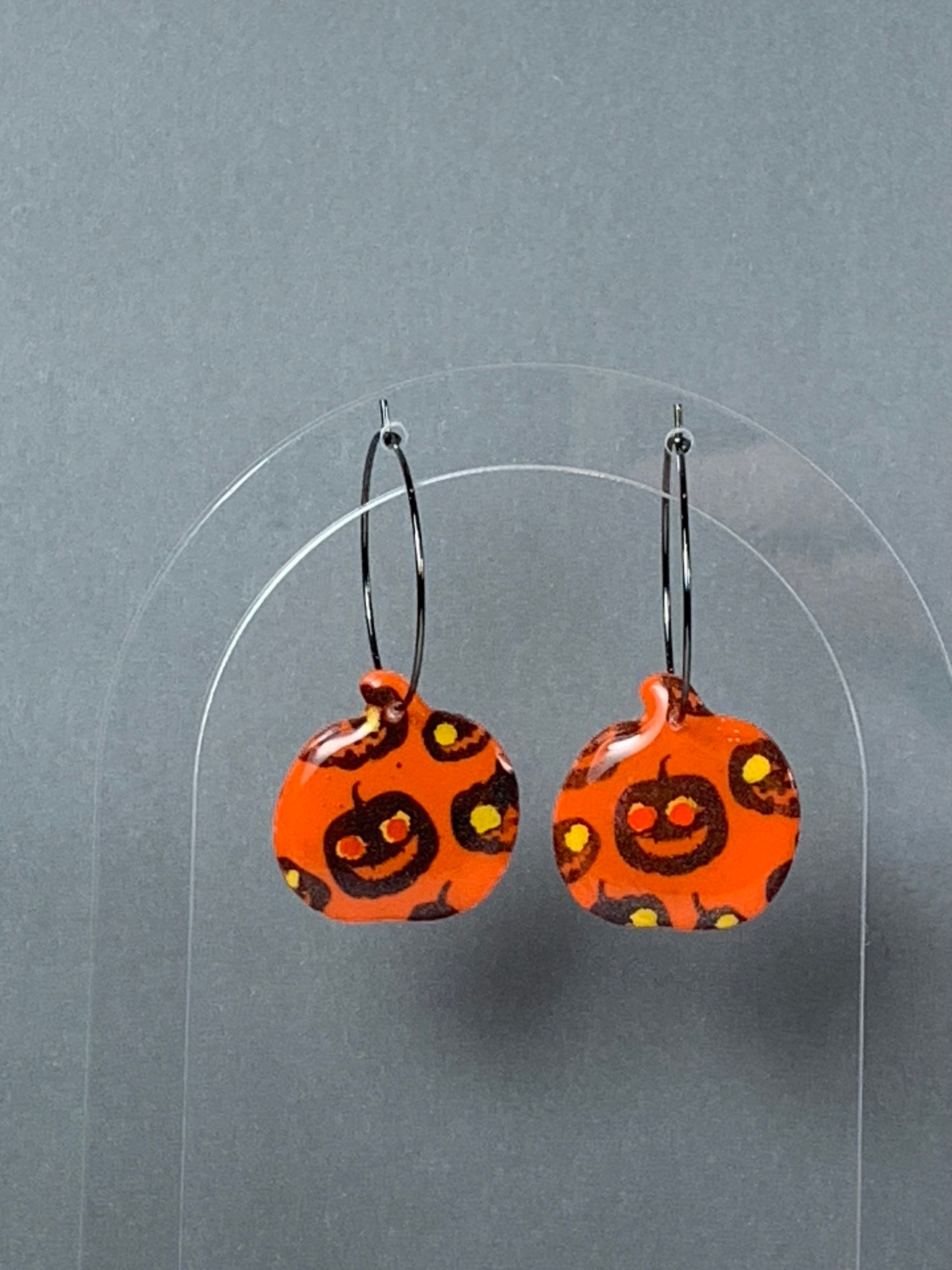 Spooky - Pop Art Ghost or Pumpkin Earrings